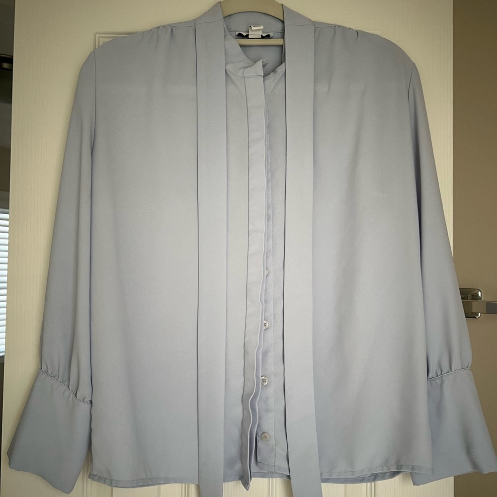 Topshop Sky Blue Collared Shirt
